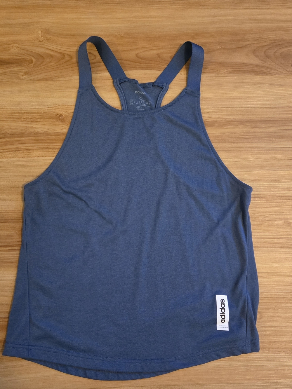 adidas Women's Blue Racerback Workout Tank
